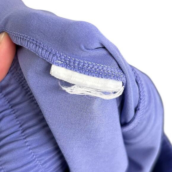 Athleta Dark Adonis Blue/Purple Drawstring Cropped Arrival Pant Womens Size 2 - Picture 5 of 5